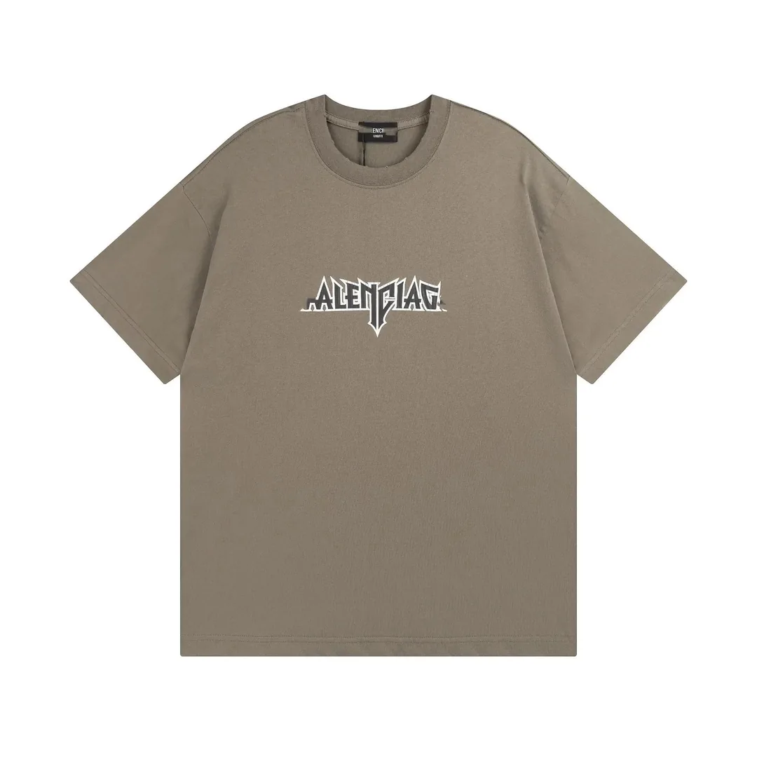 Balenciaga Flame Logo Print Black T-Shirt — Photo 3