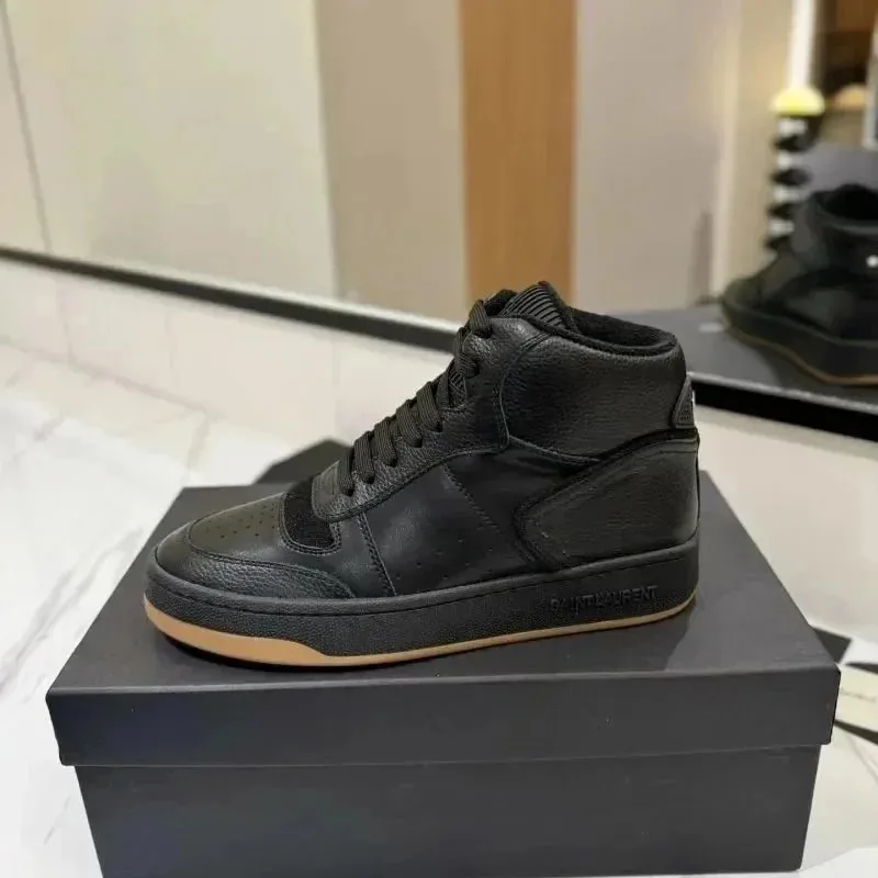 Saint Laurent White Lace-Up Runners — QC