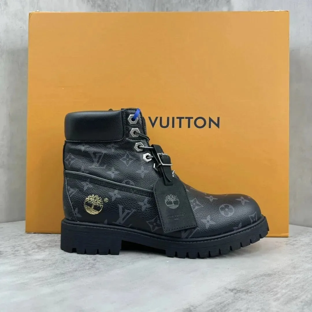 Louis Vuitton LV x Timberland 6-Inch Boot Yellow Lace-Up Boots — Photo 9