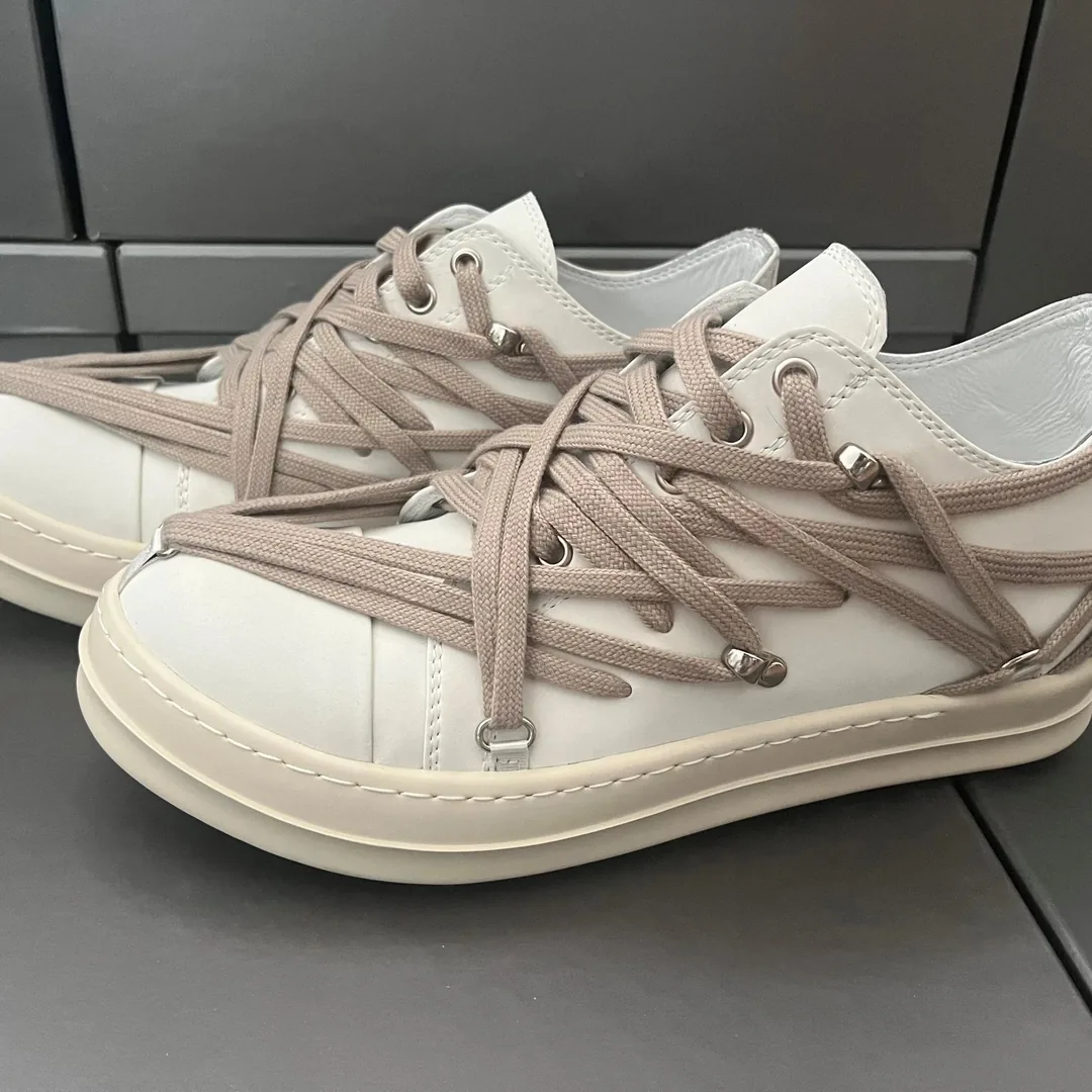 Rick Owens Low-Top Court Sneakers — QC