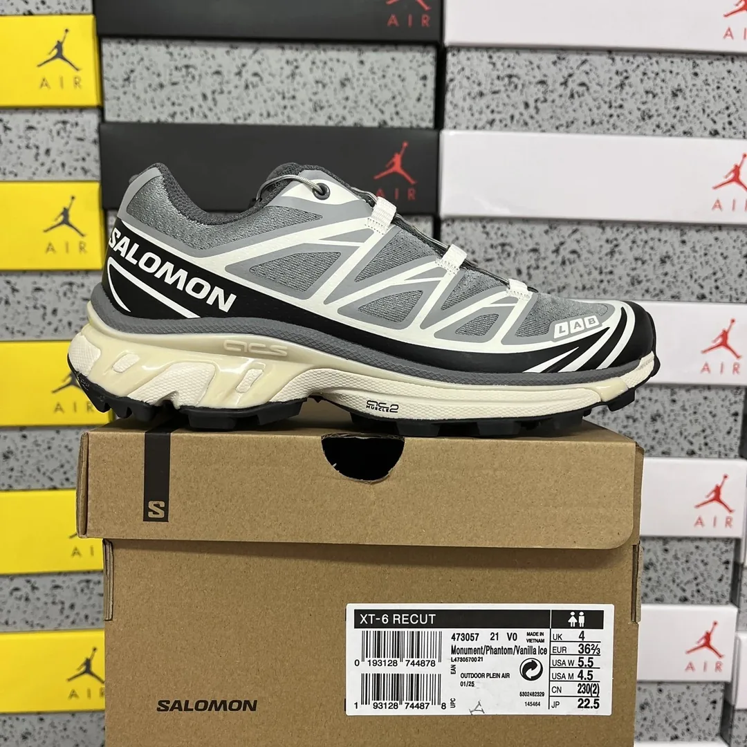 Salomon XT-6 Grey Outdoor Mountain Trail Runners — Photo 15