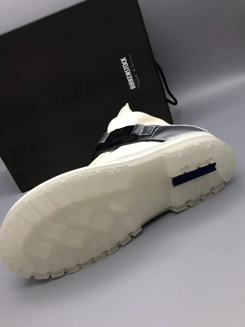 Rick Owens Cream RO BR High-Top Sneakers — Photo 9
