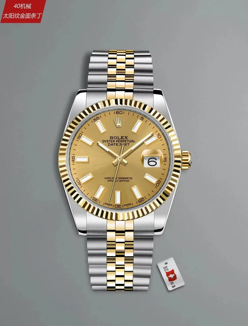 Rolex Datejust Rose Gold Diamond Bezel Watch — Photo 2