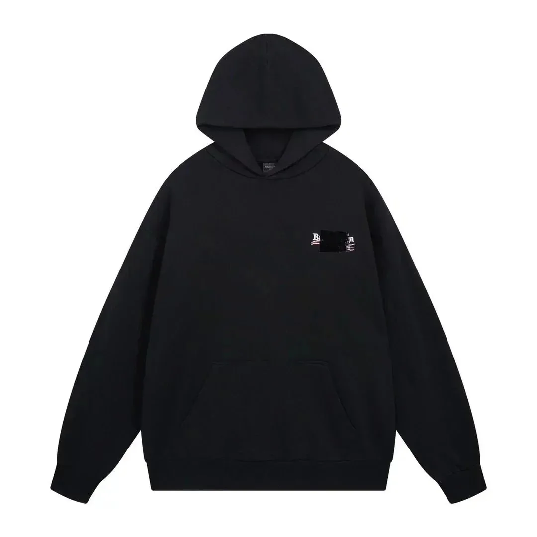 Balenciaga Campaign Logo White Hoodie — Photo 14