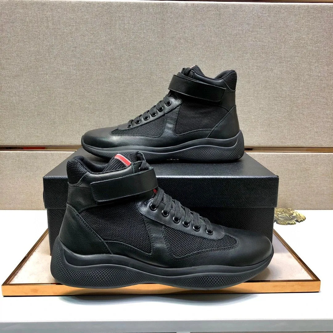 Prada Americas Cup Black Patent Sole Sneakers — photo 3