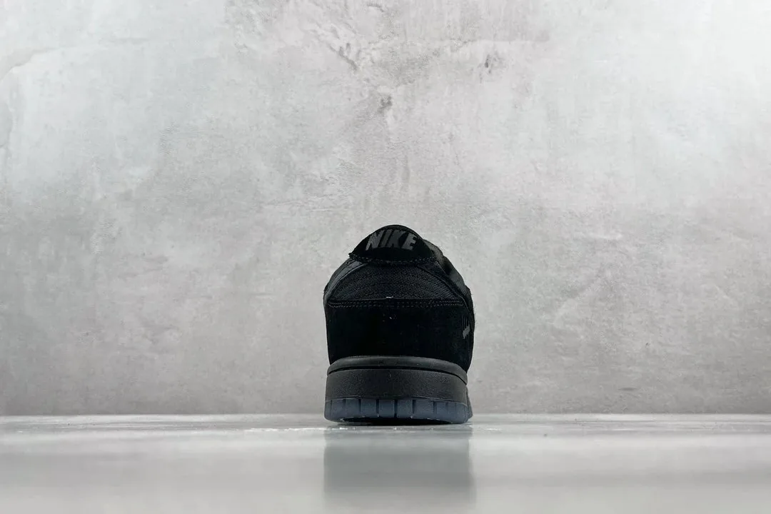 Nike Dunk Low Undefeated Triple Black Sneakers — photo 8