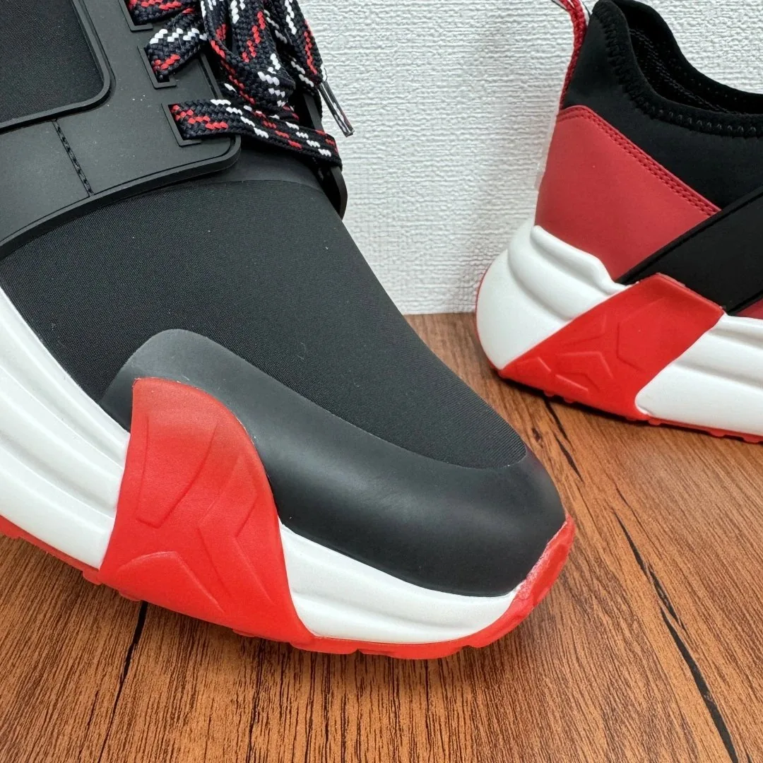 Moncler Black Lightweight Mesh Runners — QC