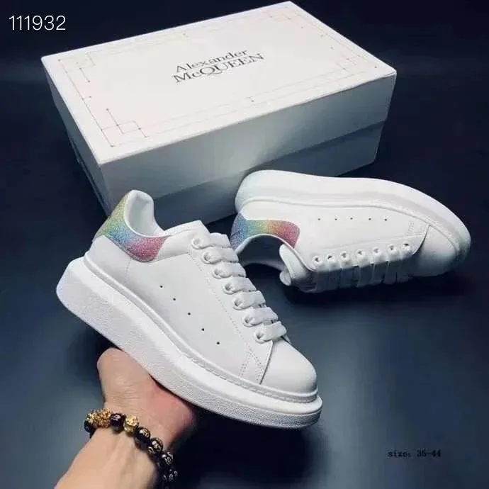 Alexander McQueen Oversized Sneaker White Breathable Platfor — photo 8