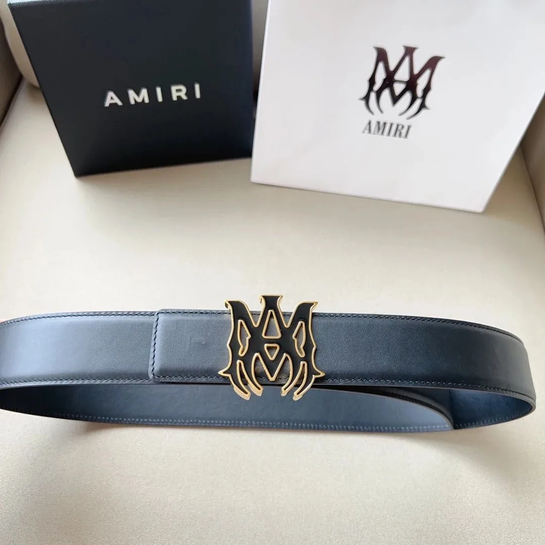 Amiri Double-Sided Leather Belt — Photo 13