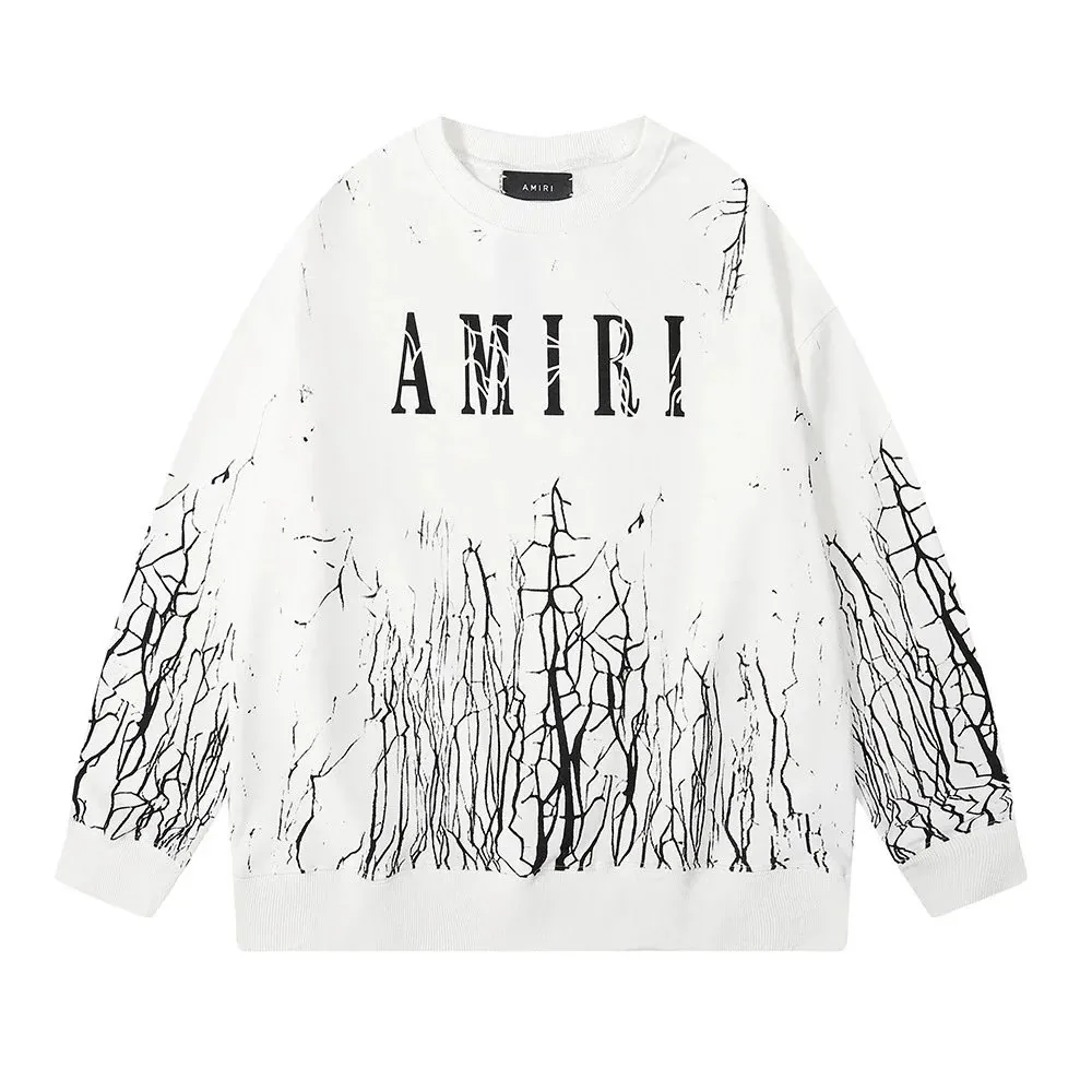 Amiri Cracked Logo Print Cotton Hoodie — photo 8