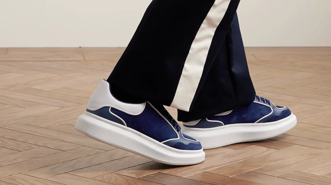Alexander McQueen Oversized Sneaker Nike Black White Chunky Sneakers — Photo 2