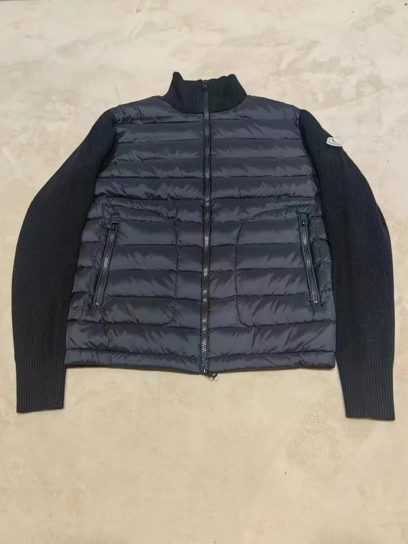 Quilted Zip Knit Cardigan — QC