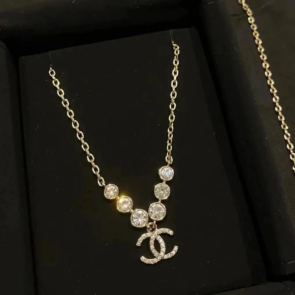 Gold Letter Pendant Necklace