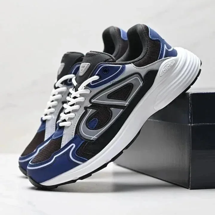 Dior B30 Navy Low-Top Sneakers — photo 11