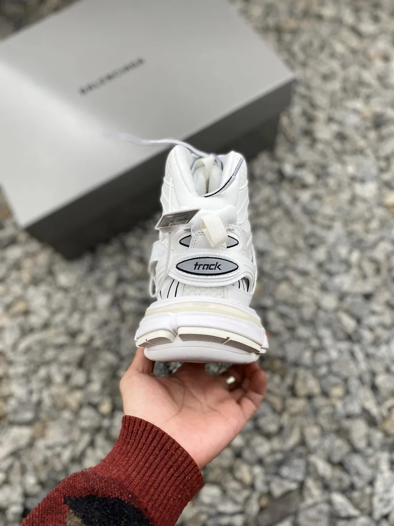Balenciaga Track White Cream High-Top Trainers — QC