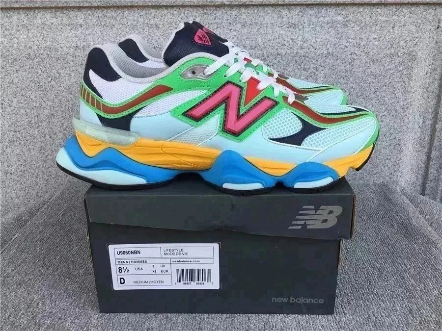 New Balance NB 9060 White Low-Top Sneakers — Photo 10
