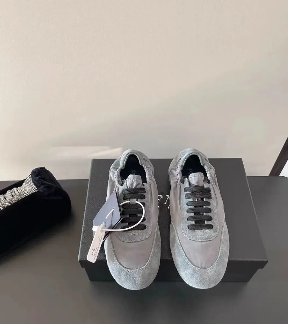 White Mesh Platform Trainers — QC