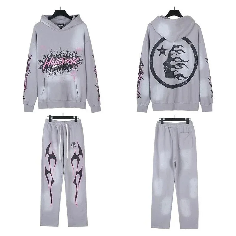 Cotton Hooded Hoodie And Pants Set — Photo 12