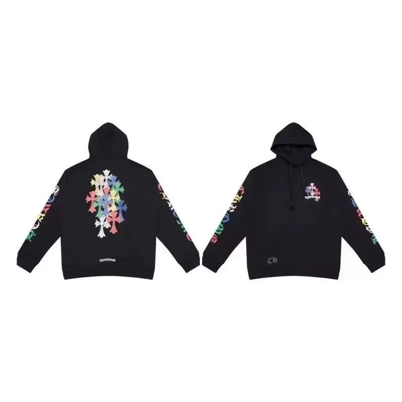 Graffiti Flame Cross Hoodie — Photo 12