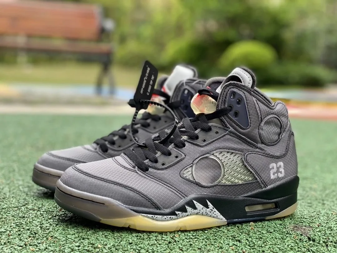Air Jordan 5 Off-White Grey — Photo 13