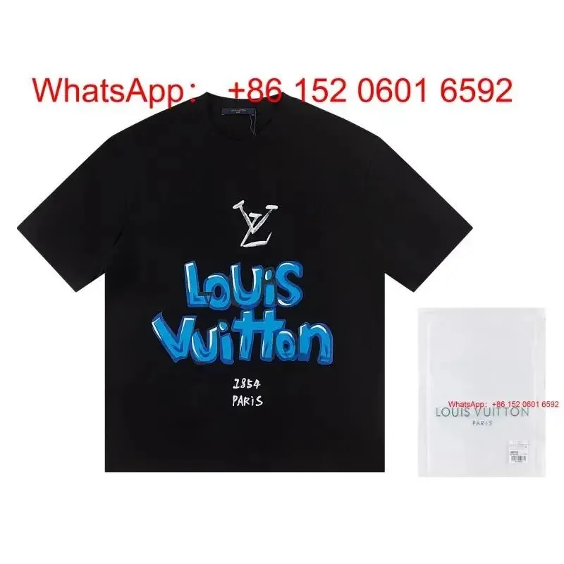 Louis Vuitton Slogan Print T-Shirt Collection — QC