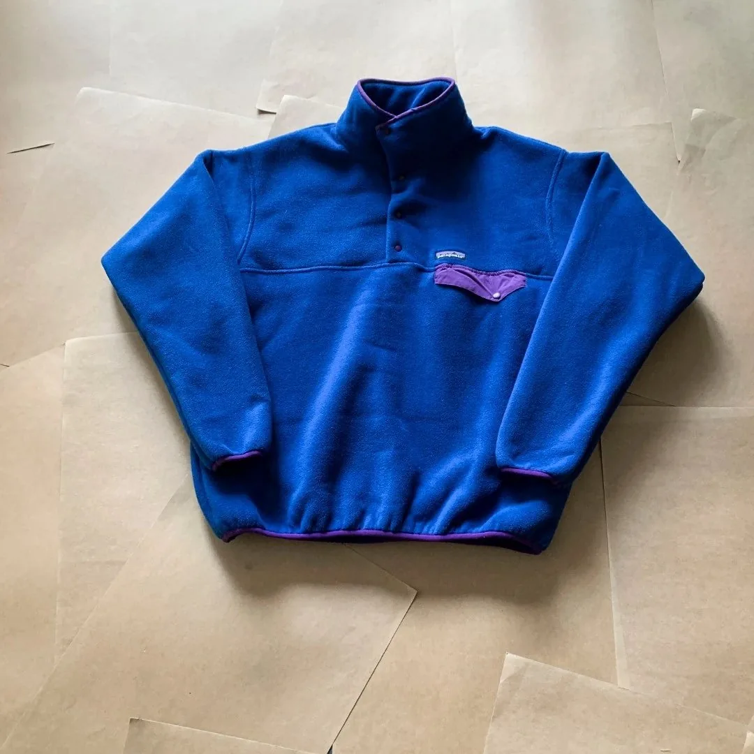Patagonia Fleece Snap Pullover Jacket — QC