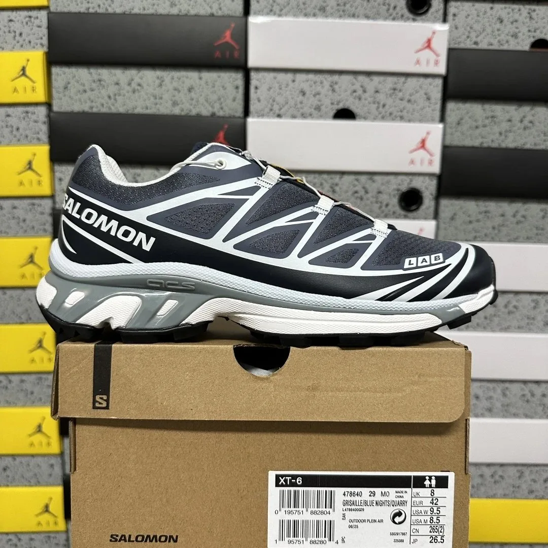 Salomon XT-6 Grey Outdoor Mountain Trail Runners — Photo 12
