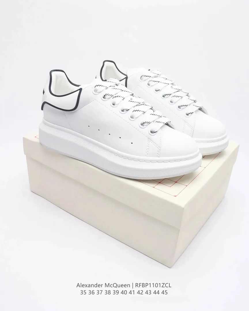 Alexander McQueen Oversized Sneaker White Trainers — Photo 13
