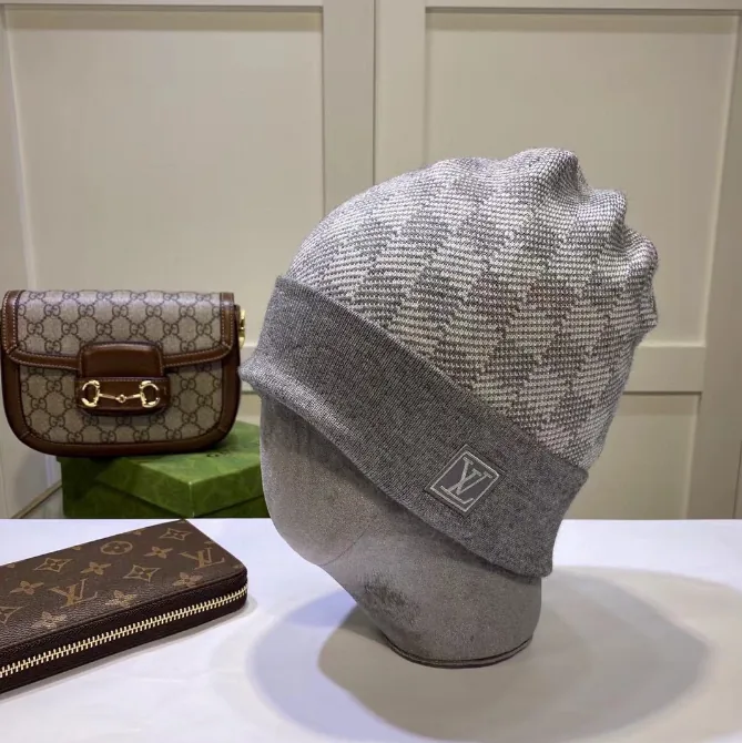 Gucci GG Monogram Knit Beanie Collection — photo 7