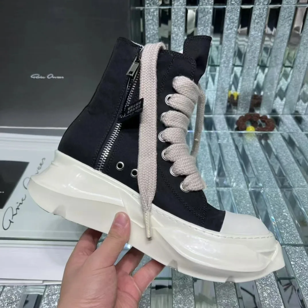 Rick Owens DRKSHDW Ramones High Black Jumbo Laced — QC