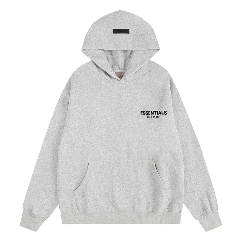 Essentials Flocked Letter Fleece Hoodie Set — Photo 6