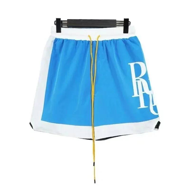 Colorblock Letter Mesh Shorts — QC