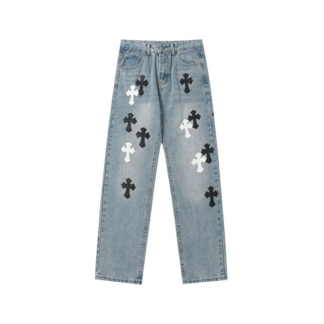 Embroidered Washed Jeans — photo 3