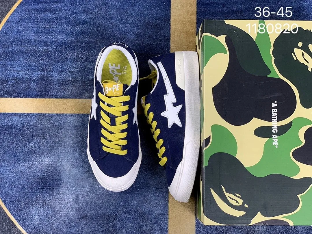 Bape Sta Green Suede Low-Tops — Photo 7