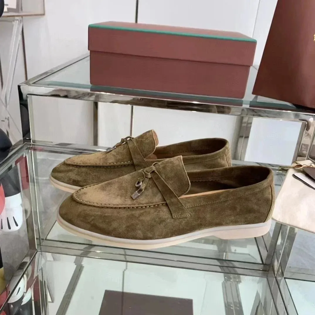 Loro Piana Summer Walk Dior B34 Beige Loafers