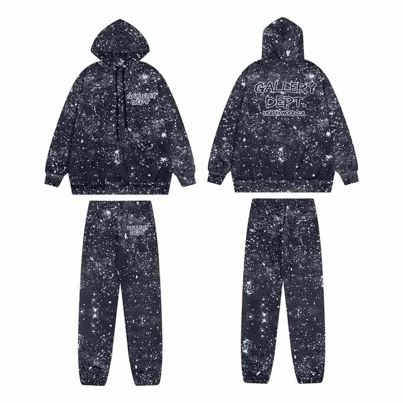 Gallery Dept Paint Splatter Hoodie Tracksuit