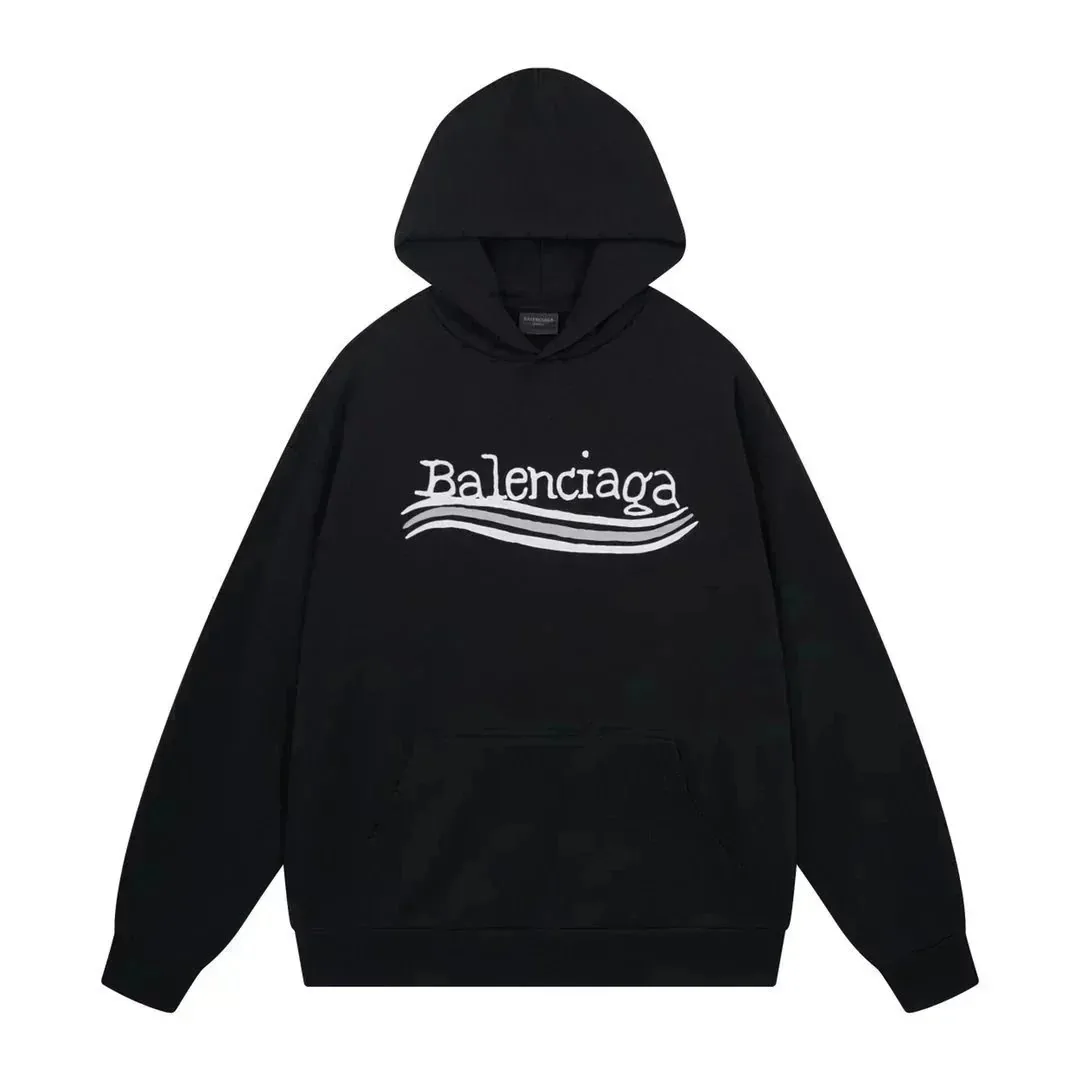 Balenciaga Campaign Logo White Hoodie — Photo 2