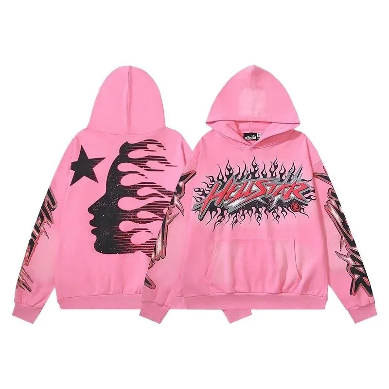 Hellstar Flame Face Washed Hoodie — Photo 5