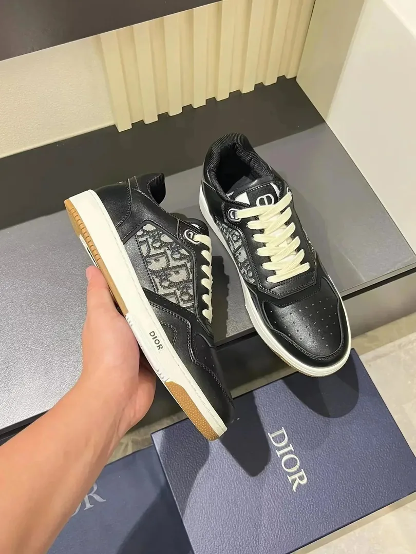 Dior B27 Black White Skate Shoes — QC