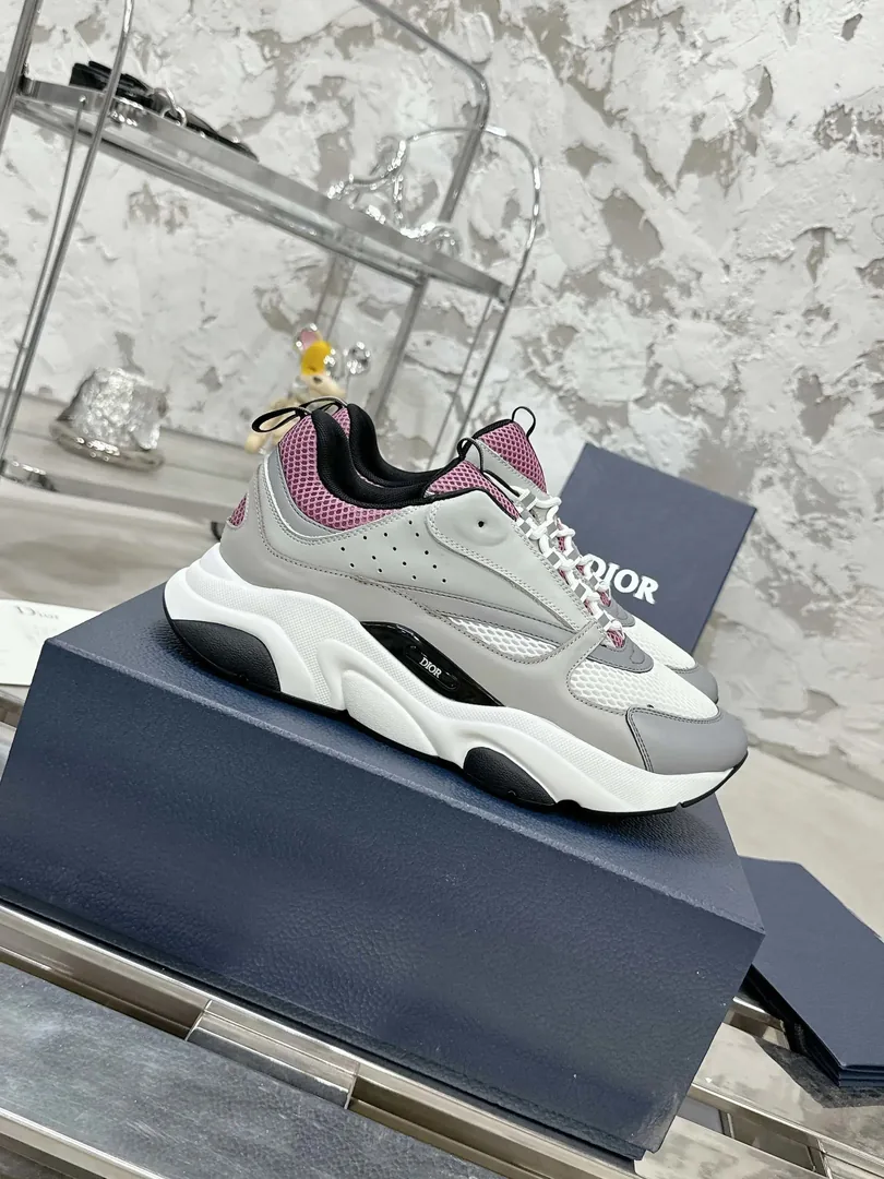 Dior B22 Grey Low-Top Sneakers — Photo 5
