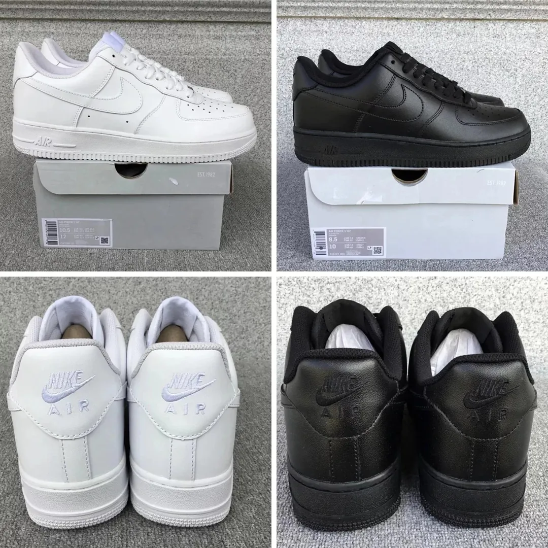 Black Nike Air Force Shoes — photo 2