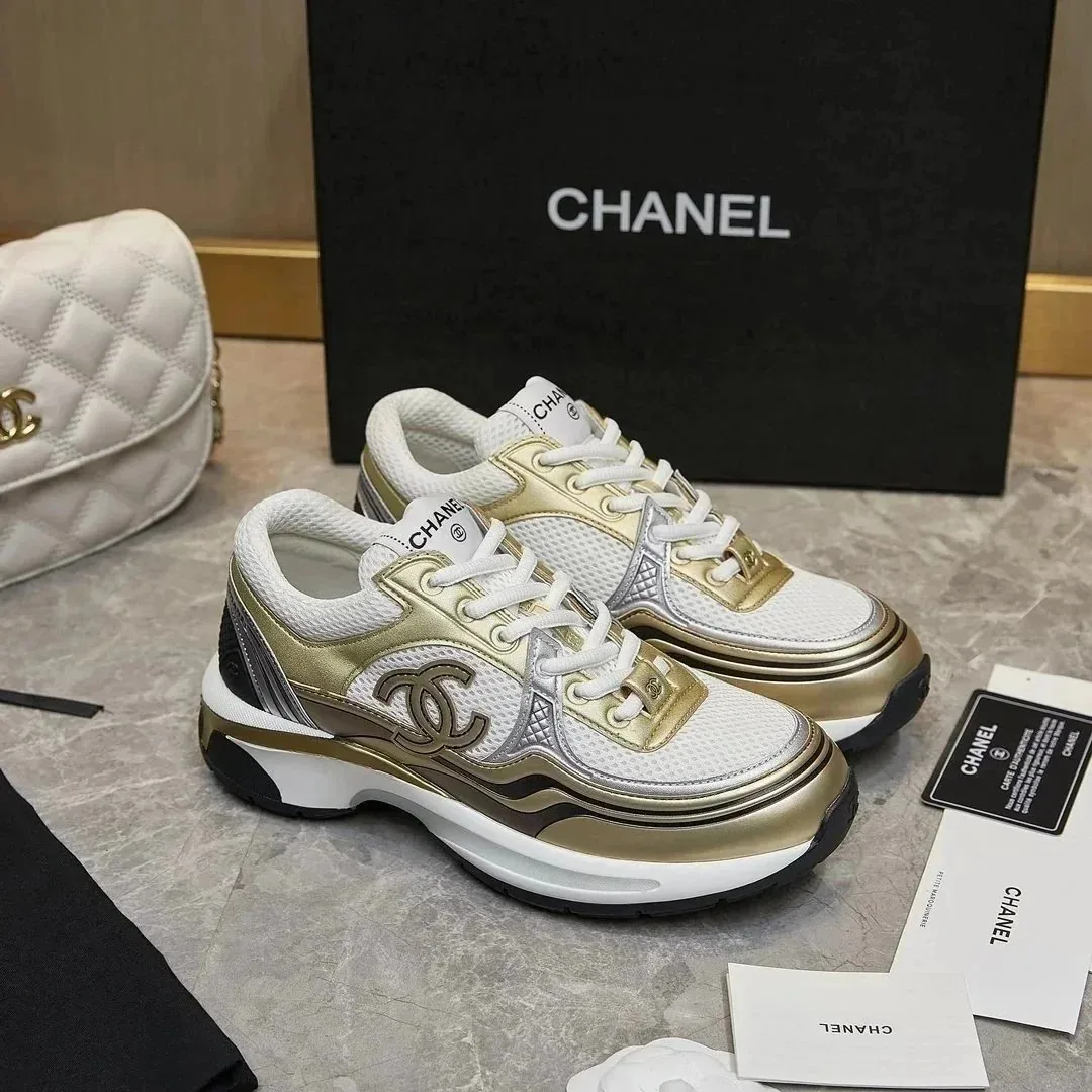 Chanel White Sneakers — QC