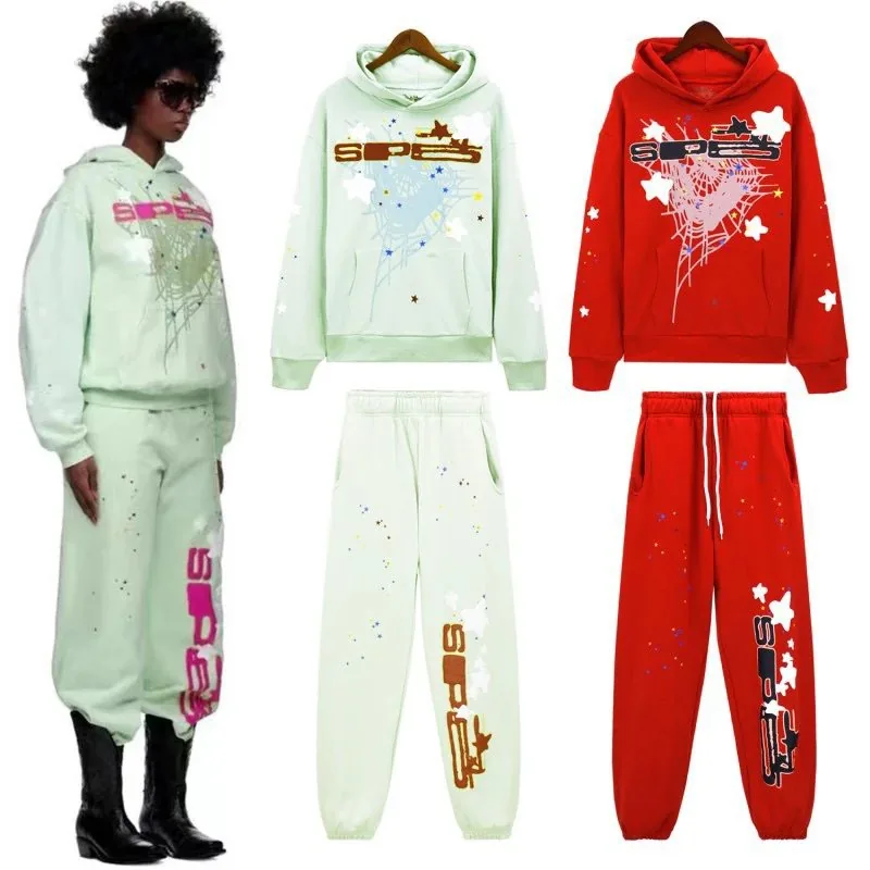 Sp5der Print Hoodie Set — Photo 5