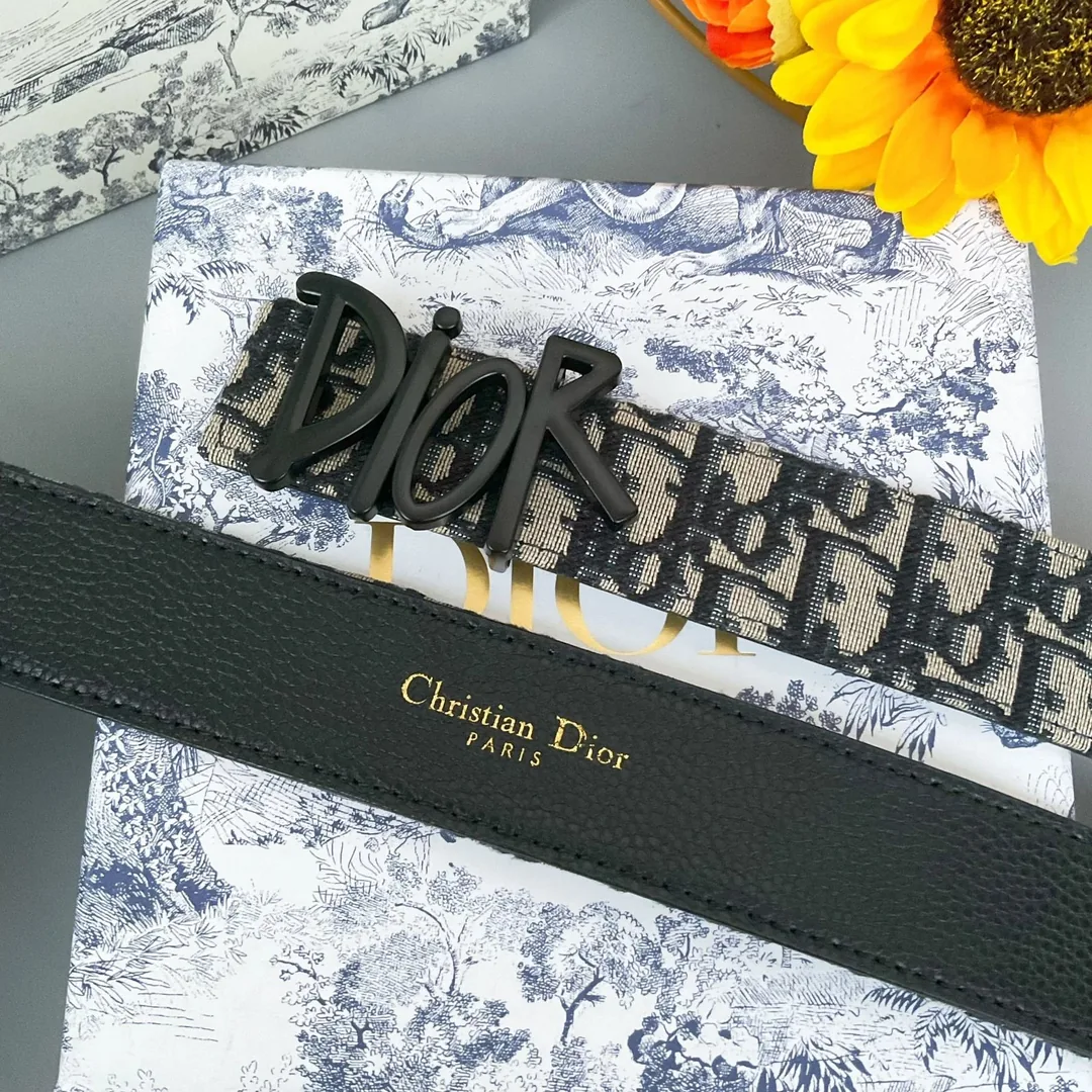 Dior Leather Letter Belt — QC