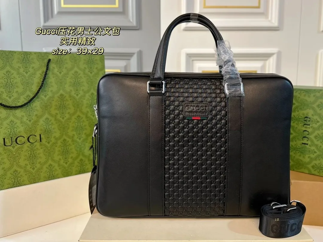 Gucci Printed Briefcase — Zdjęcie 15