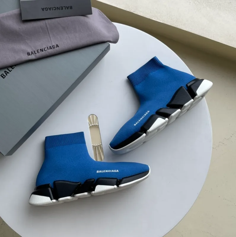 Balenciaga Speed Trainer Black White Sock Slip-Ons — photo 8