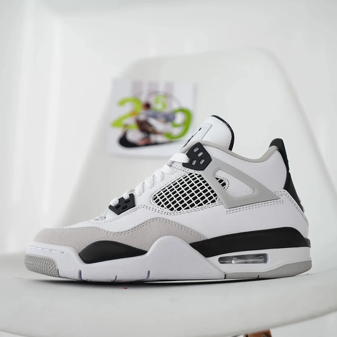 Jordan 4 Grey Basic Trainers — QC