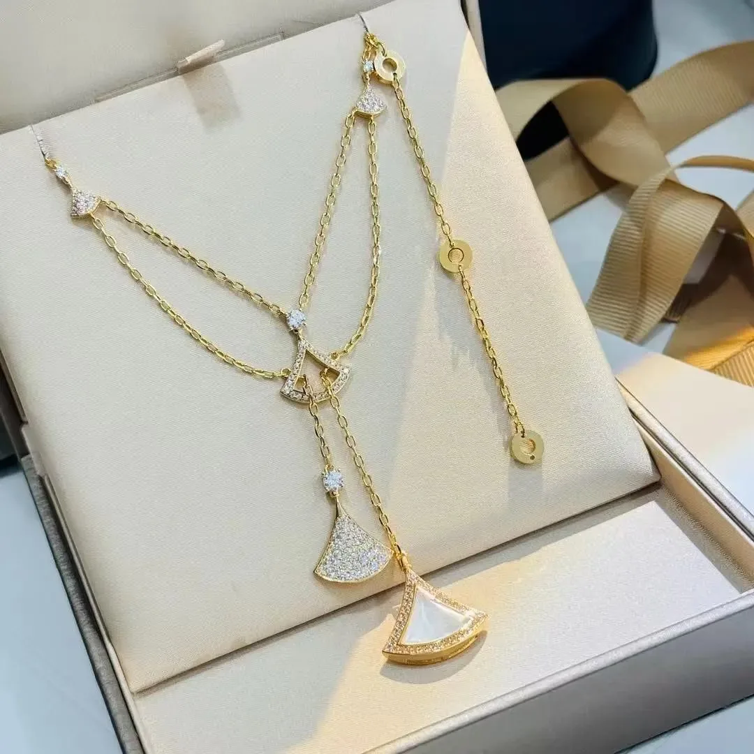Gold Pearl Letter Necklace — Photo 6