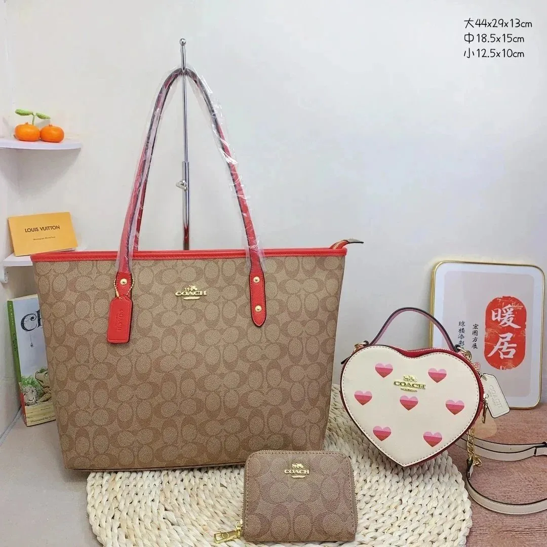 Fendi FF Zucca Boston Bag Wallet Set — QC