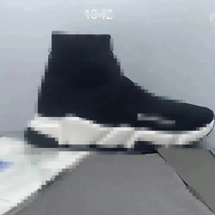 Balenciaga Speed Trainer Black Knit Sock Shoes